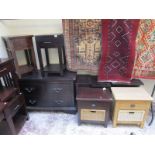 Chest of drawers & various bedside cabinets