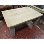 Heavy oak coffee table
