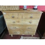 Pine chest of 2 over 3 drawers