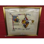 Framed coat of arms