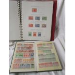 Stamps - Australia - 'Collecta' album, stock book and envelope to include Rue's etc