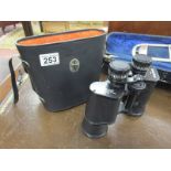 Set of cased binoculars