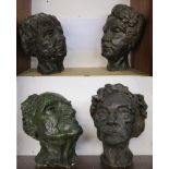 4 studies of heads