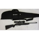 Crossman 12 shot semi- automatic air rifle with scope and bag