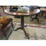 Oak antique tripod table