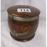 Oak tobacco jar