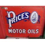 Enamel sign - Price's motor oils