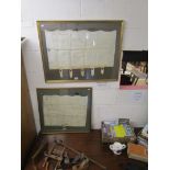 2 framed apprentice articles