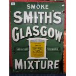 Enamel sign - Smith Glasgow Mixture