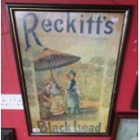 Framed advertising poster - Reckitt's Black Lead