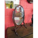 Edwardian mahogany dressing table swing mirror