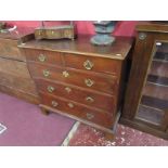 Antique mahogany chest of 2 over 3 drawers