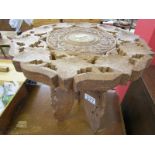 Small carved Indian table