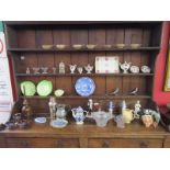 Large collection of ceramics etc to include Royal Doulton and art deco style glass pin tray