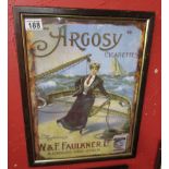 Framed advertising poster - Argosy cigarettes
