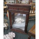 Small display cabinet with drawer