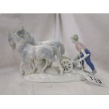 Copenhagen horse & plough figure