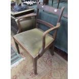 Mahogany arm chair