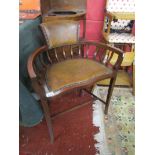 Mahogany arts and crafts chair