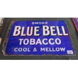 Double sided Enamel sign - Blue Bell Tobacco