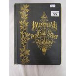 Stamps - 1898 Imperial stamp album - Mostly empty