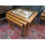 Danish teak nest of tables