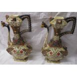 2 Budapest jugs with impressed marks - Approx height 51cm