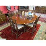 Extending table and 4 chairs