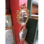 2 gilt framed mirrors