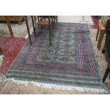 Green Persian rug