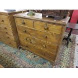 Pine chest of 2 over 3 drawers