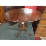 Burr walnut Sutherland table