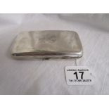 Silver cigarette case - Approx 157g