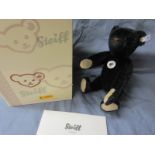 L/E Steiff growler teddy bear in original box with certificate