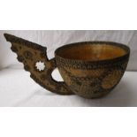 Carved Folk Art mug