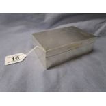 Silver cigarette box