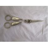 Silver grape scissors - Circa 1834 - Approx 110g