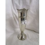 Silver spill vase - H: 21cm