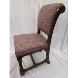 Pugin inspired oak side chair