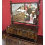 Mahogany toilet mirror