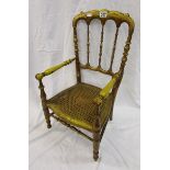 Bergère seated child's armchair