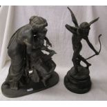 2 spelter figures