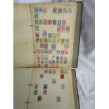 Stamps - Pre WWII collection across 2 home made albums - All world with high cat value
