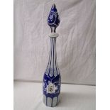 Regency Bohemian glass decanter