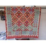 Vegetable dye choli kilim rug - Approx 151cm x 101cm