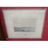 Watercolour - Lake scene by George Monkhouse R.B.S.A.