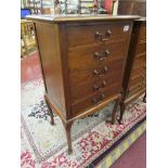 Edwardian mahogany music cabinet