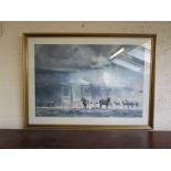 David Shepherd print - Storm over Amboseli