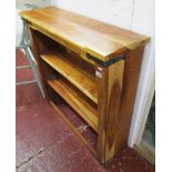 Shesham wood bookshelves