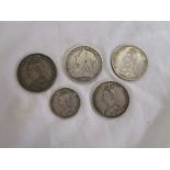 Collection of Victorian silver coins